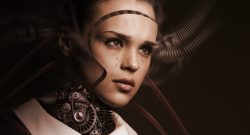 Künstliche Intelligenz Maschine Roboter-Frau Symbolbild Titel
