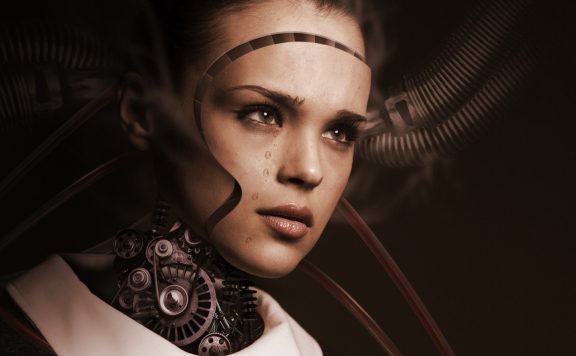 Künstliche Intelligenz Maschine Roboter-Frau Symbolbild Titel