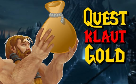 WoW Human Holding Gold Quest klaut Gold titel title 1280x720