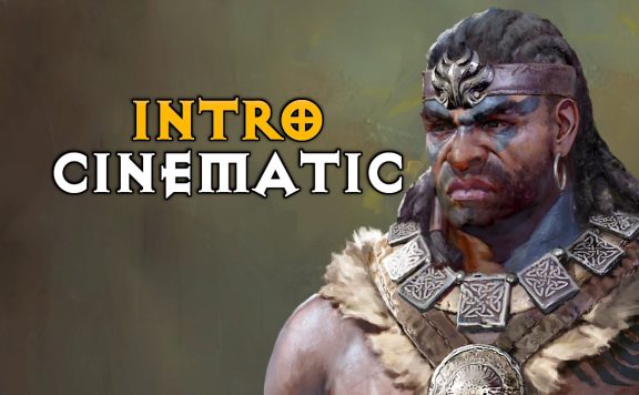 Diablo 4 Intro Cinematic Barbar Titel