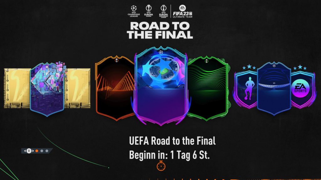 FIFA 23 Road to the Final Ladebildschirm Ultimate Team