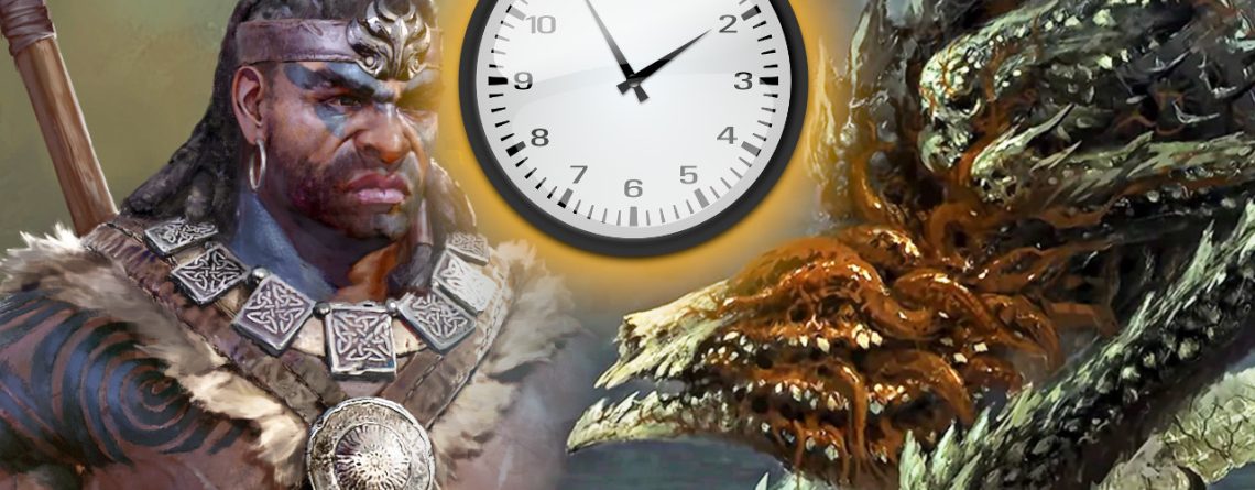 Diablo 4 Beta Weltboss Titel mit Uhr