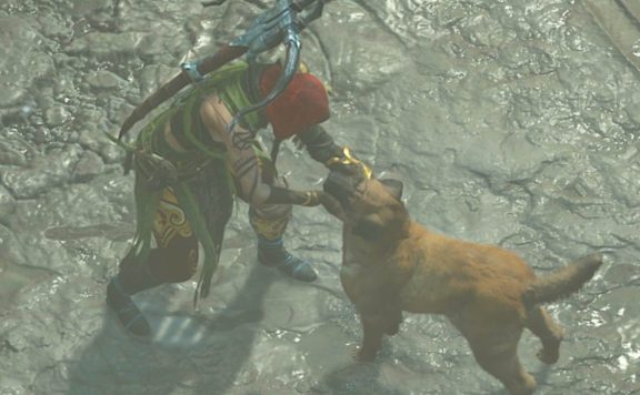 Diablo 4 Hund streicheln Titel