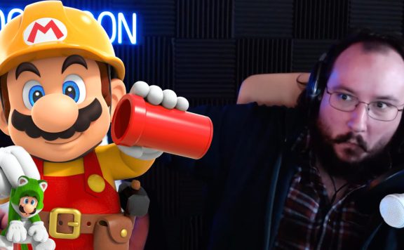 Collage mit MoonMoon und Super Mario