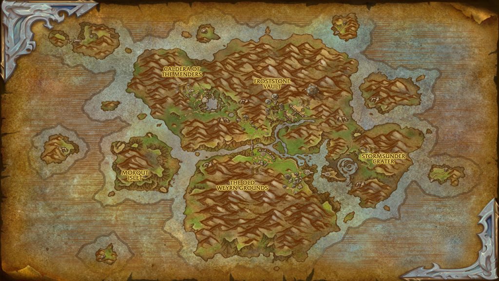 WoW Forbidden Isle Map