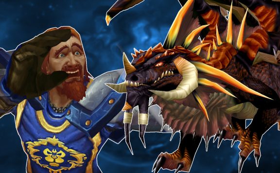 WoW Nefarian Dragon Human Male Cower titel title 1280x720