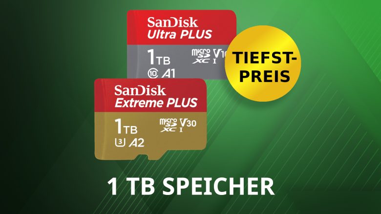 microSD-Speicherkarten mit 1 TB jetzt zum Tiefstpreis bei MediaMarkt & Saturn – für Steam Deck, Nintendo Switch und Co.