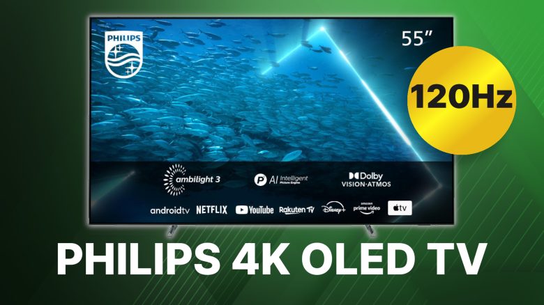 Amazon: Philips 55 Zoll OLED 4K TV mit 120Hz und Ambilight jetzt im Angebot