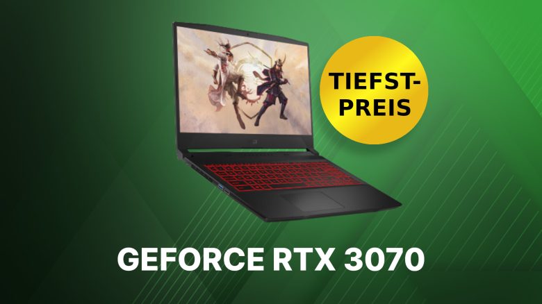 Gaming-Laptop mit GeForce RTX 3070: Jetzt zum neuen Tiefstpreis im Angebot für unter 1.000 Euro holen