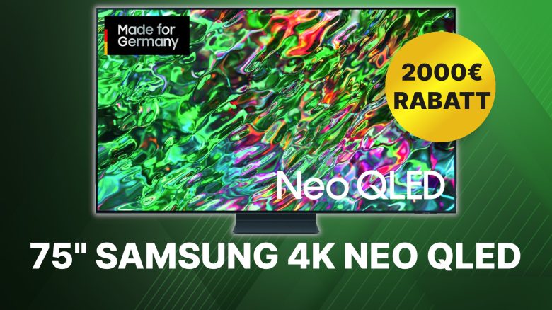 Mehr sehen, 2000€ weniger zahlen: Bei diesem riesigen 75 Zoll 4K NeoQLED-TV von Samsung im Angebot