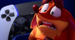 Titel Sony Patent gelartiger Controller angeekelter Blick Crash Bandicoot