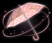 ffxiv rosa-weiß gepunkteter sonnenschirm