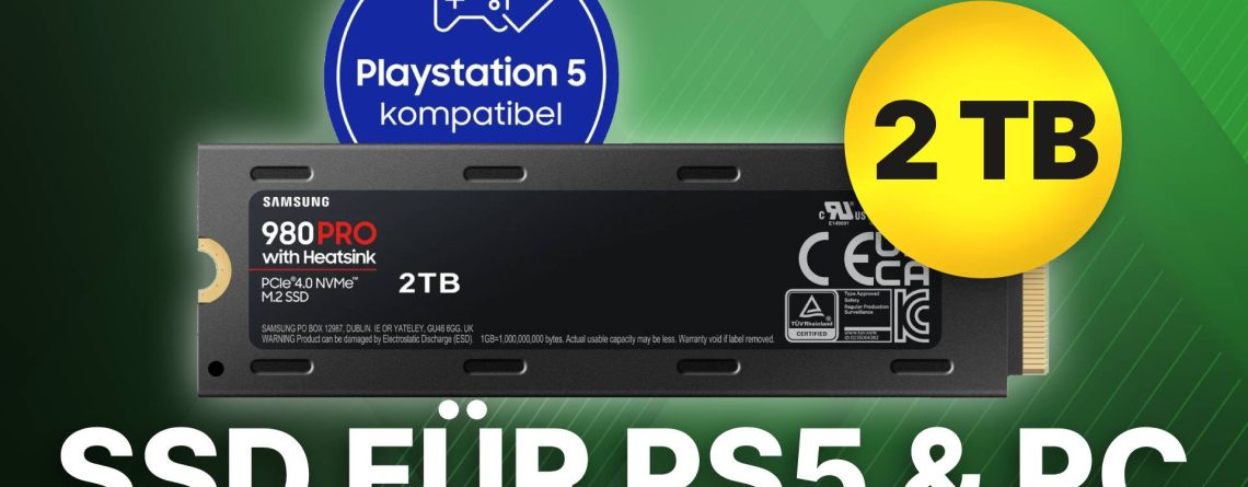 Perfekt für PS5: NVMe-SSD mit 2TB und Heatsink jetzt für die Hälfte der UVP  abstauben