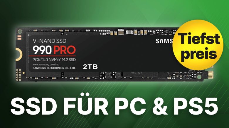 Samsung 990 PRO 2 TB: Die schnellste SSD für PC & PS5 jetzt bei Amazon zum neuen Tiefstpreis sichern