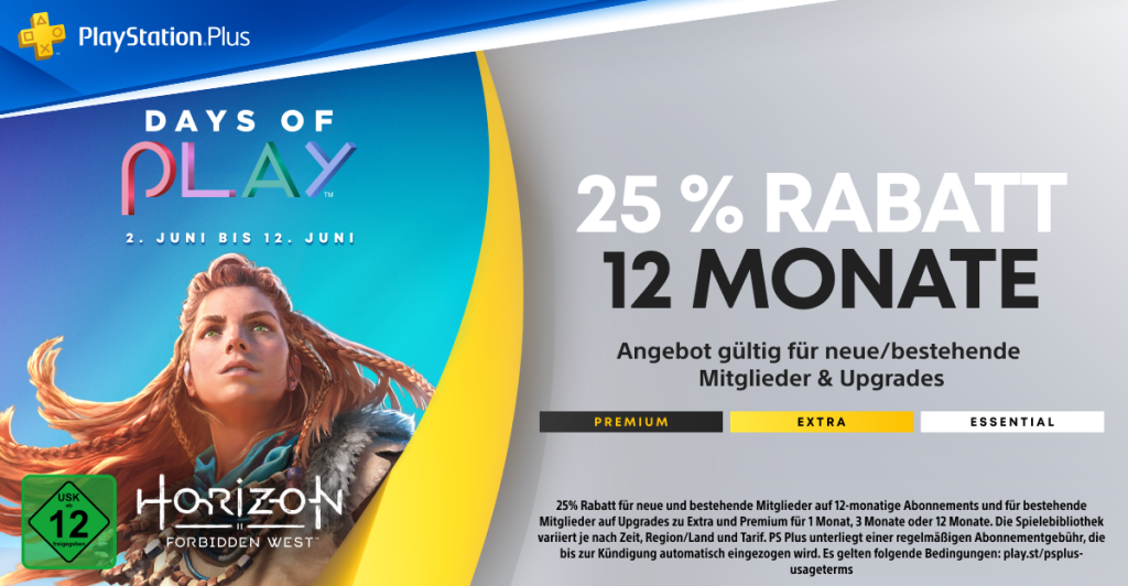Days of Play ps5 ps4 ps plus angebote