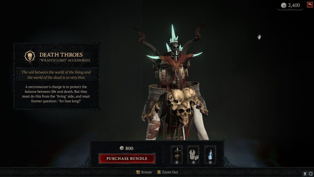 Diablo 4 Shop DeathThroes BackTrophy