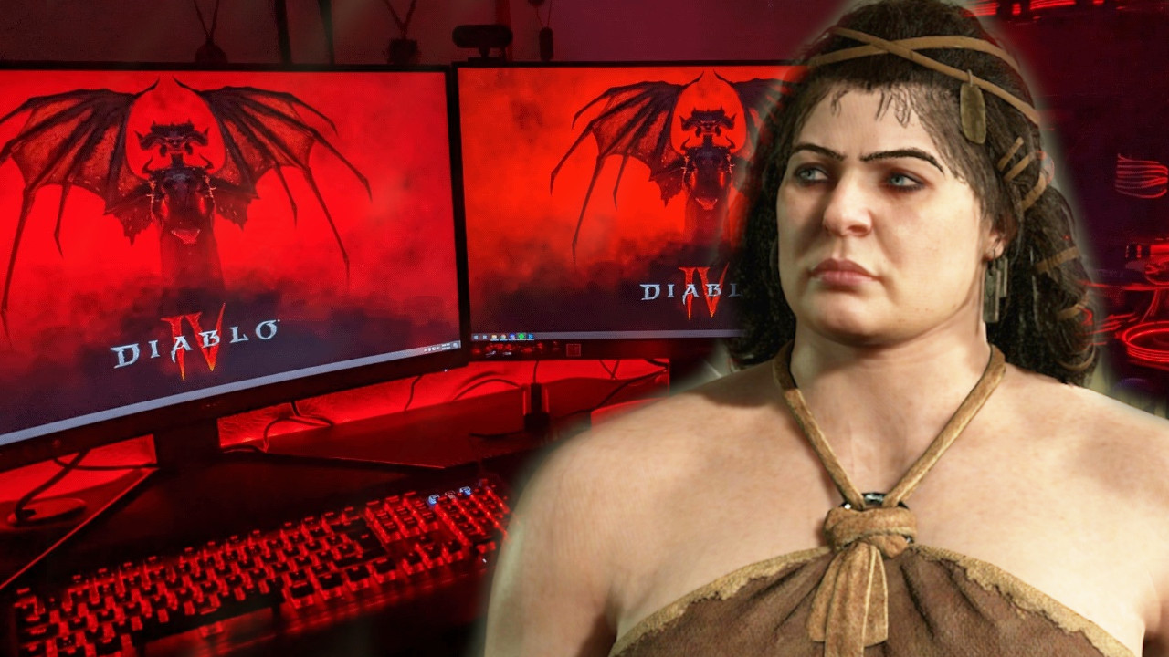 Spieler zeigen ihre PC-Setups für den Release von Diablo 4, sehen aus wie düstere Altäre für Lilith