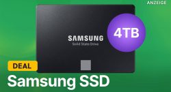 Platz für den kompletten Pile of Shame: Samsung SSD mit 4 TB jetzt im Tiefstpreis-Angebot