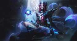 LoL Ahri Snow Moon Skin