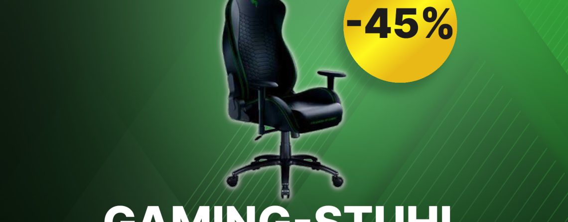 Razer Gaming-Stuhl 45% reduziert: Spart euch Geld und Rückenschmerzen mit diesem Bestpreis-Angebot
