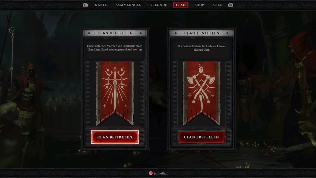 Diablo-4-Clan-Menü