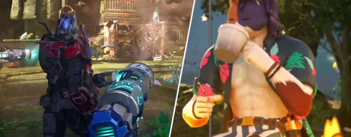 Fortnite lässt euch endlich auf Dinos reiten – Gameplay-Trailer zeigt heftige Transformers-Waffe und mehr für Season „Wildnis“