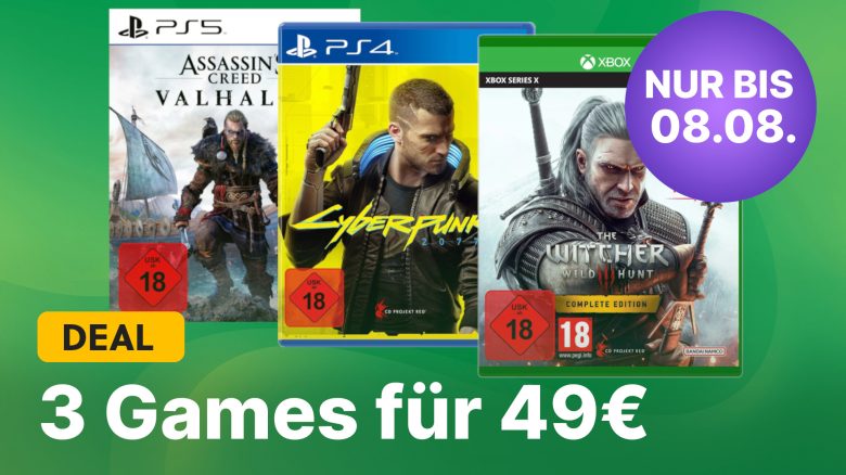 Schnäppchenalarm: 3 Games für unschlagbare 49€ bei MediaMarkt – Nur für kurze Zeit