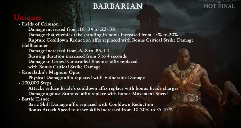 Diablo 4 Patch 111 Barbar Änderungen 4
