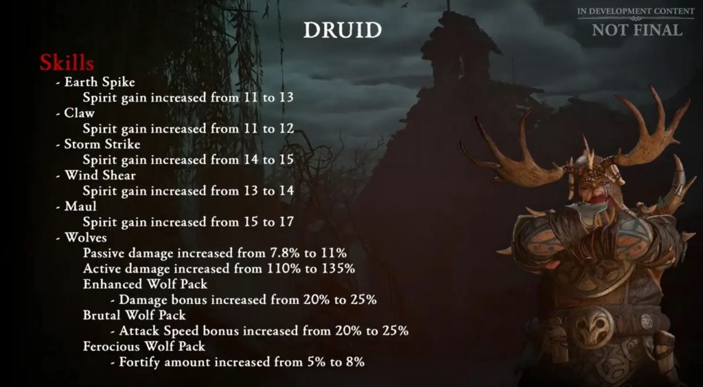 Diablo 4 Patch 111 Druide Änderungen 1