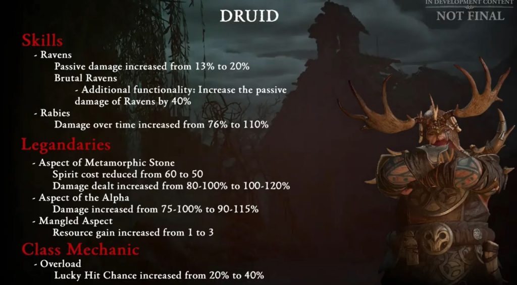 Diablo 4 Patch 111 Druide Änderungen 2
