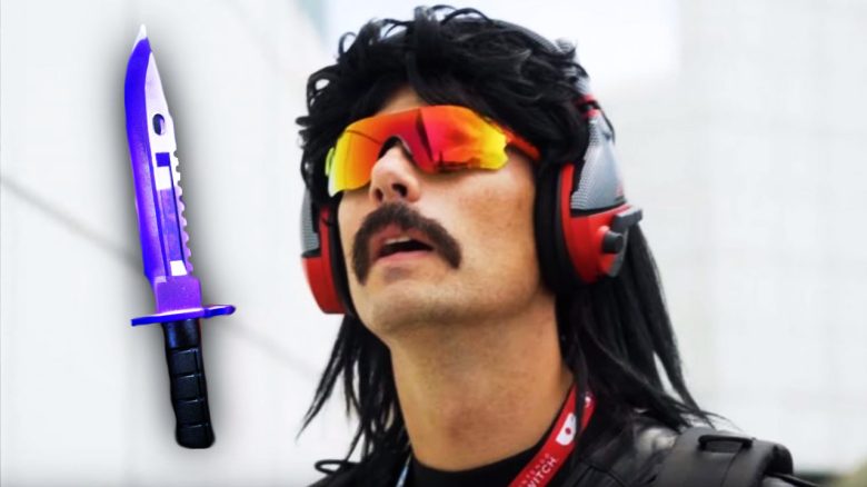 Steam: Dr Disrespect behauptet, jemand habe eine absurde Summe für sein Messer in CS:GO geboten, erntet Spott