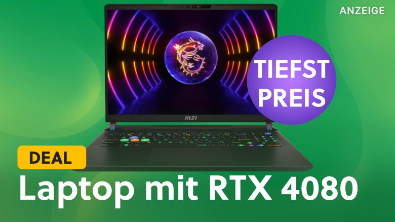 Gaming-Laptop mit GeForce RTX 4080 günstig wie nie: Jetzt zum neuen Tiefstpreis schnappen