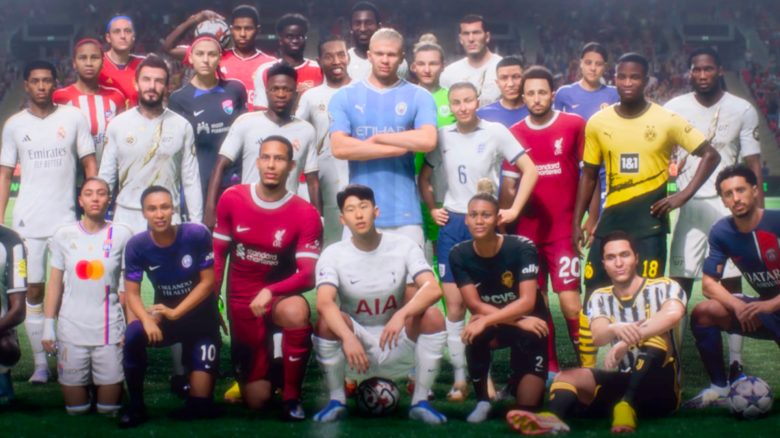 Titel EA Sports FC Cover mit Haaland und Co