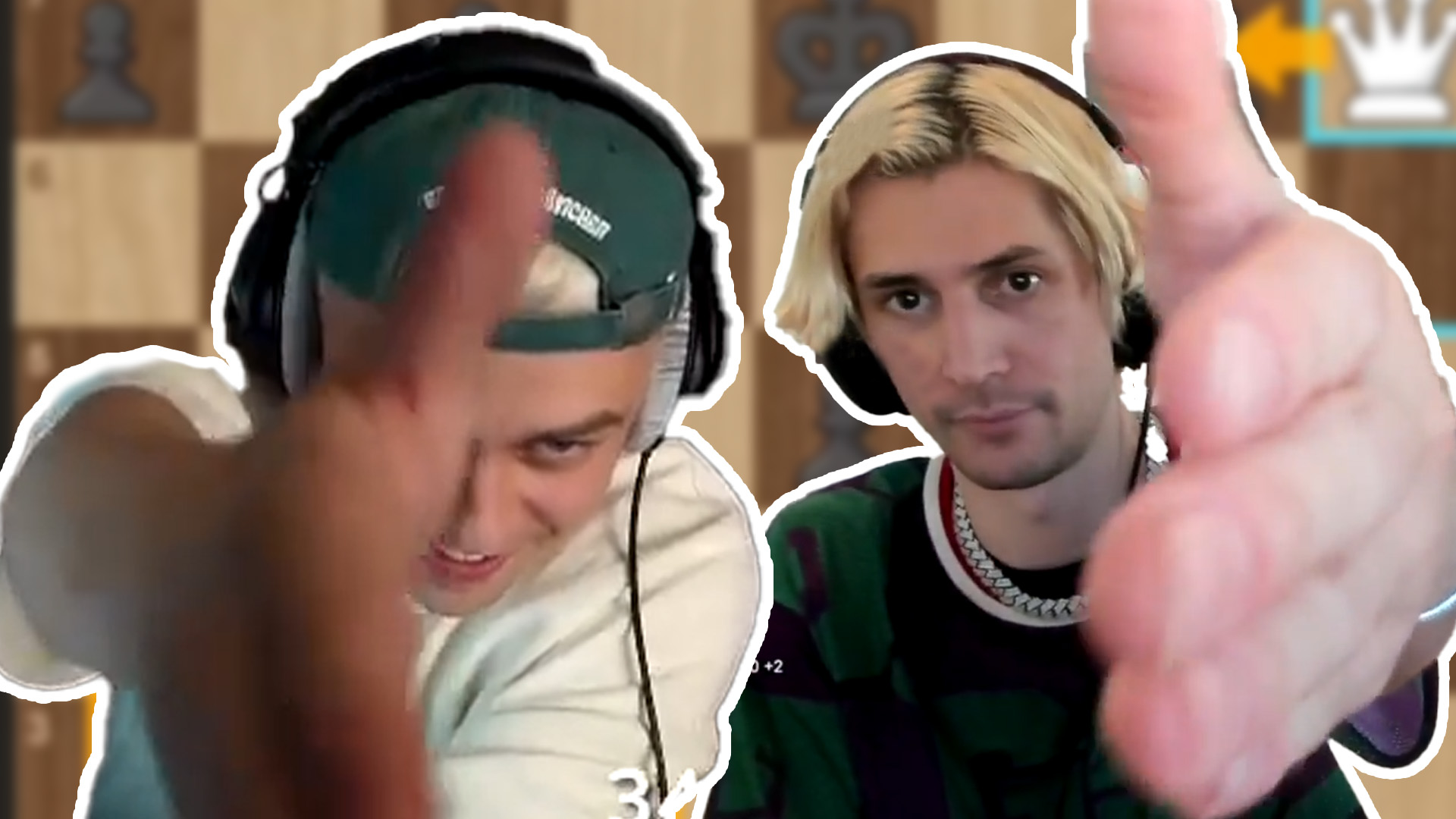 Deutscher Twitch-Streamer spielt live gegen xQc Schach – muss mit offener Hose spielen, weil alles zu schnell geht