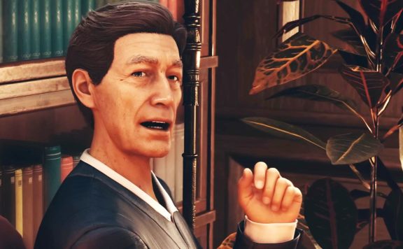 Starfield älterer Herr in einem Haus