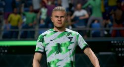 Titel EA Sports FC 24 Haaland guckt grimmig