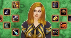 WoW Profession Female Mage Glancing titel title small
