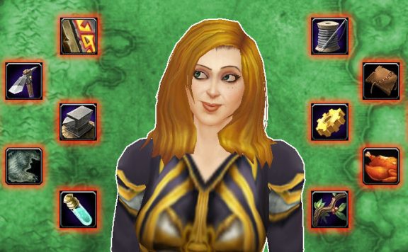 WoW Profession Female Mage Glancing titel title small