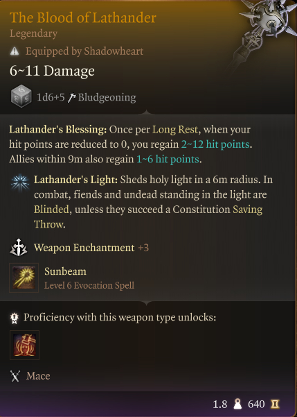 Baldur's Gate 3 legendary weapons 01