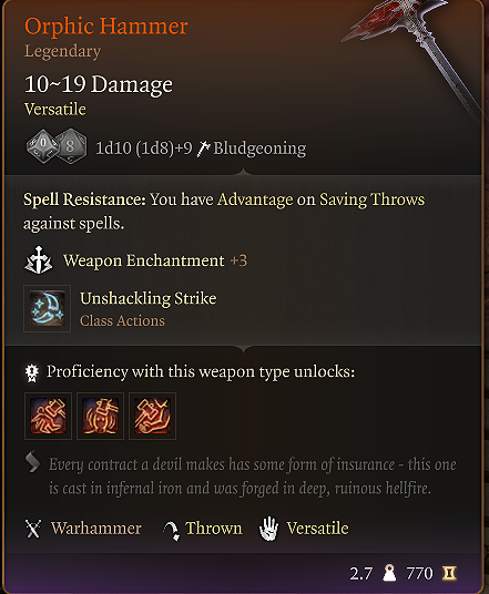 Baldurs Gate 3 legendary weapons 07