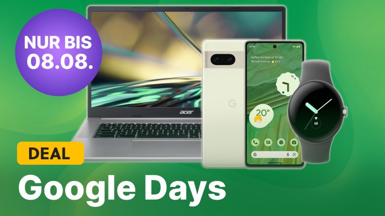 Pixel 7, Pixel Watch, Tablets und mehr für kurze Zeit zum Schnäppchenpreis – Google Days bei MediaMarkt