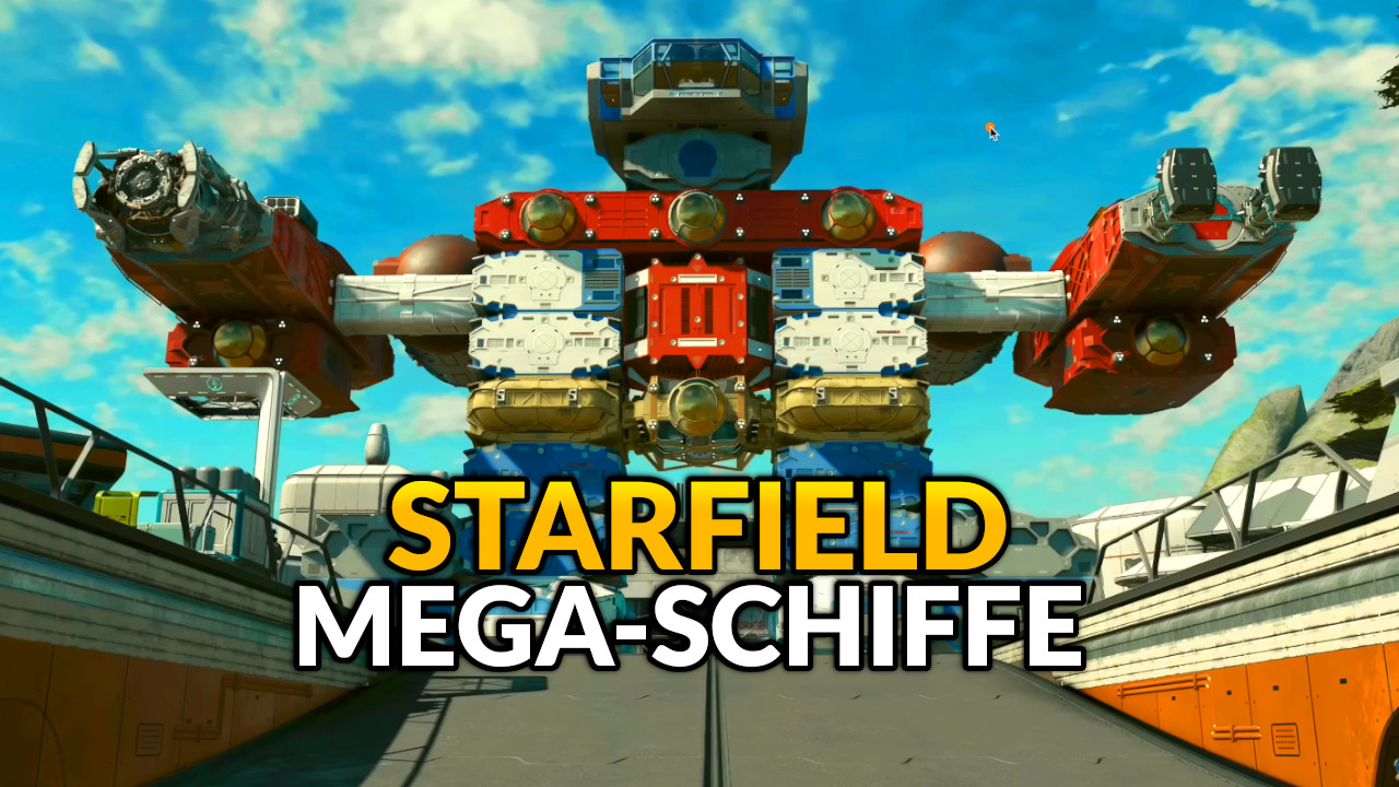 Wie groß kann ich mein Schiff in Starfield bauen? Deutsche würden sagen: 1,5 Fußballfelder