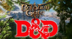 Das Baldurs Gate 3 und D&D Logo im Titelbild für das Wizards of the Coast-Interview