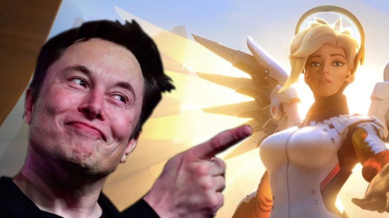 Elon Musk und Mercy Collage