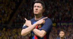 Titel EA Sports FC 24 Ratings Lewandowski zeigt seinen Signature-Jubel