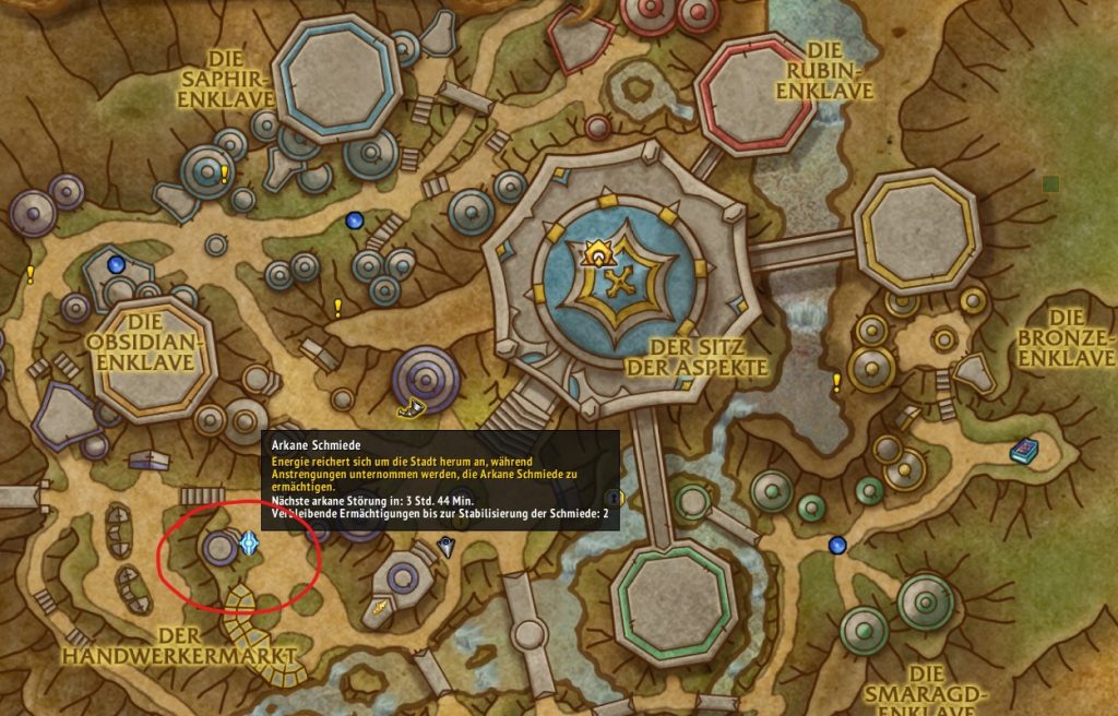 WoW Arkane Schmiede Fundort Location