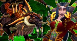 WoW Nefarian Dragon Night Elf Warlock laugh titel title 1280x720