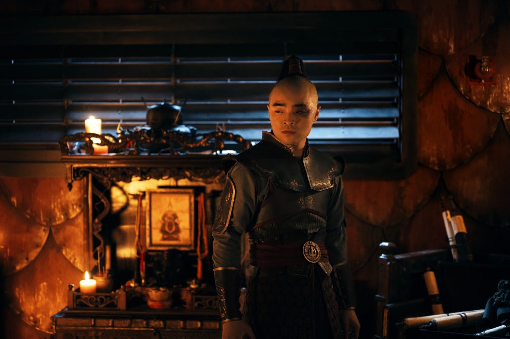 Dallas Liu als Prinz Zuko in Avatar-Realverfilmung