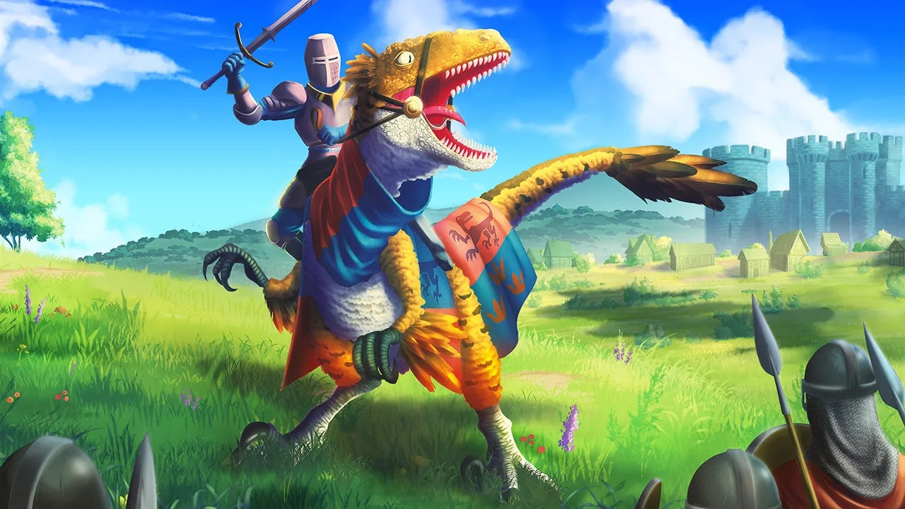 New strategy game on Steam lets Vikings ride dinosaurs: “I have been waiting for something like this since my childhood”