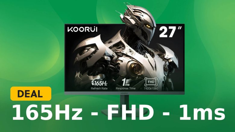 FHD-Monitor jetzt supergünstig auf Amazon: 165Hz & 1ms für unter 160€
